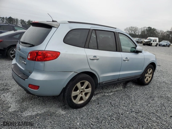 2008 Hyundai Santa Fe SE with VIN 5NMSH13E28H141520, listed as a Copart auction lot 45492965 with 192,008 mi miles and Salvage Title. Bid and sale history available at carsss.com. Image 3.
