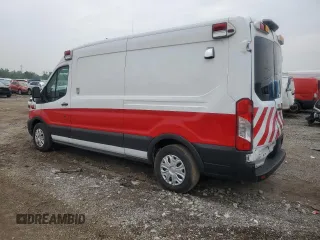 2021 Ford Transit z VIN 1FDBR1CG2MKA65340, wystawiony jako Copart lot #56920445 z przebiegiem Nie podano mil oraz Szkoda całkowita • Salvage title. Historia ofert i sprzedaży dostępna na DreamBid. Obrazek 2.