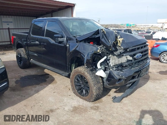 2023 Ford F-150 XL with VIN 1FTFW1E88PKE81241, listed as a IAAI auction lot 41235511 with 14,896 mi miles. Bid and sale history available at carsss.com. Image 1.