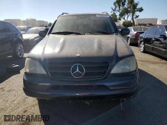 2001 Mercedes-Benz M-Class with VIN 4JGAB54E91A273561, listed as a Copart auction lot 72458374 with 152,035 mi miles and Clean Title. Bid and sale history available at carsss.com. Image 5.
