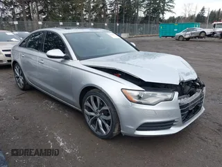 2013 Audi A6 2.0T Premium Plus with VIN WAUGFAFC1DN075056, listed as a IAAI auction lot 41492287 with 102,874 mi miles. Bid and sale history available at carsss.com. Image 1.