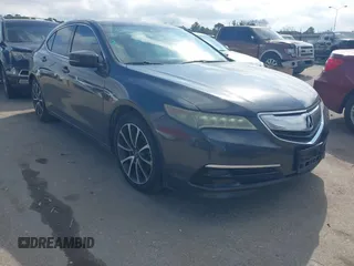 2015 Acura TLX V6 Tech with VIN 19UUB3F54FA000636, listed as a IAAI auction lot 41465496 with 139,263 mi miles. Bid and sale history available at carsss.com. Image 1.