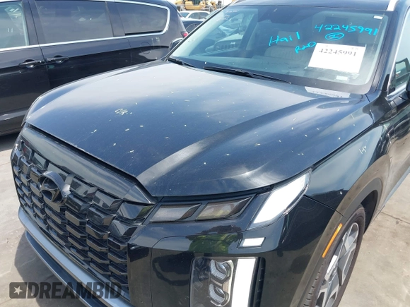 2024 Hyundai Palisade Limited z VIN KM8R5DGE9RU681973, wystawiony jako IAAI lot #42245991 z przebiegiem 28 258 mil mil oraz . Historia ofert i sprzedaży dostępna na DreamBid. Obrazek 6.
