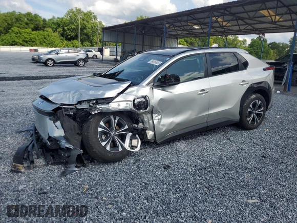 2024 Toyota bZ4X XLE with VIN JTMABACA4RA056975, listed as a Copart auction lot 58435305 with 24,205 mi miles and Salvage title. Bid and sale history available at DreamBid. Image 1.
