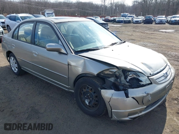 2003 Honda Civic EX with VIN 2HGES26733H626191, listed as a IAAI auction lot 41623055 with 107,125 mi miles and . Bid and sale history available at DreamBid. Image 19.