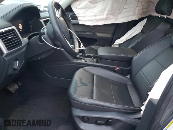 2023 Volkswagen Atlas SE with VIN 1V2JR2CA4PC537049, listed as a Copart auction lot 44129915 with 26,340 mi miles and Salvage title. Bid and sale history available at DreamBid. Image 7.