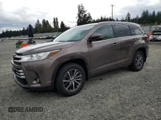 2017 Toyota Highlander XLE with VIN 5TDJZRFHXHS359117, listed as a Copart auction lot 62672815 with 100,515 mi miles and Clean title. Bid and sale history available at DreamBid. Image 1.