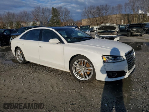 2016 Audi A8 L 4.0T Sport with VIN WAU43AFD2GN010239, listed as a Copart auction lot 84002294 with 139,364 mi miles and Salvage Title. Bid and sale history available at carsss.com. Image 4.