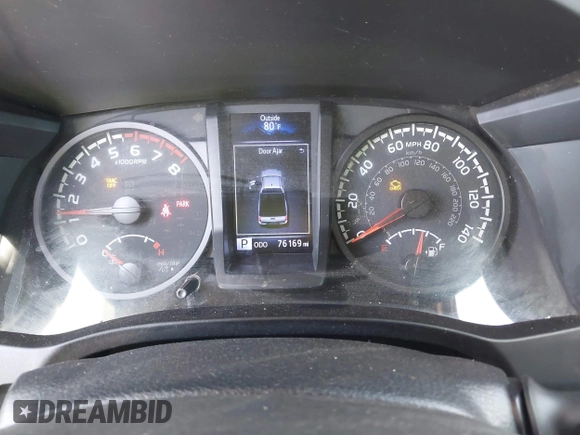 2020 Toyota Tacoma SR with VIN 3TYRX5GNXLT002488, listed as a IAAI auction lot 41973584 with 76,169 mi miles and . Bid and sale history available at DreamBid. Image 7.