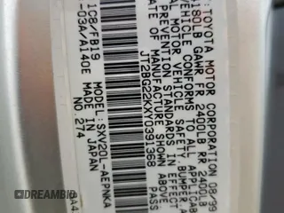 2000 Toyota Camry CE с VIN JT2BG22KXY0391368, выставлен на аукционе Copart как лот 59923575 с пробегом 220 660 миль миль и Списание • Salvage title. История ставок и продаж доступна на DreamBid. Изображение 12.