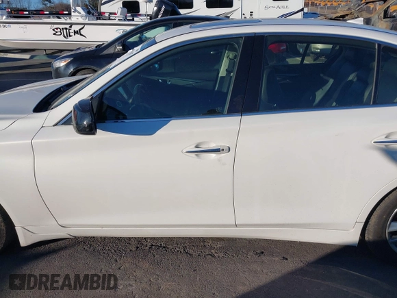 2014 Infiniti Q50 Hybrid Sport with VIN JN1AV7AP5EM690406, listed as a IAAI auction lot 41306387 with 143,309 mi miles and . Bid and sale history available at DreamBid. Image 15.