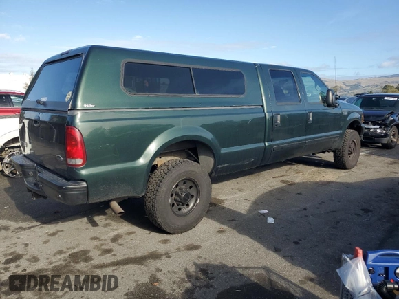 2001 Ford Super Duty F-250 XL with VIN 1FTNW21S21EB56495, listed as a Copart auction lot 85972944 with 142,122 mi miles and Salvage Title. Bid and sale history available at carsss.com. Image 3.
