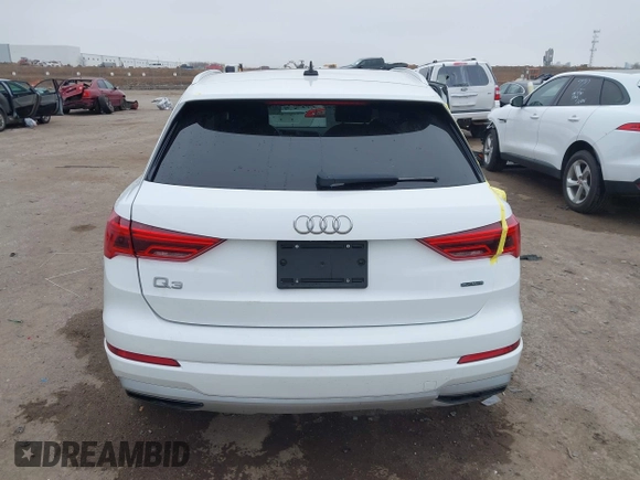 2021 Audi Q3 Premium with VIN WA1AUCF35M1089733, listed as a IAAI auction lot 41506186 with 69,211 mi miles and . Bid and sale history available at DreamBid. Image 16.