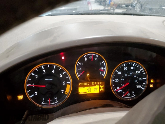 2010 Nissan Titan LE with VIN 1N6BA0EC1AN320311, listed as a Copart auction lot 85157484 with 234,050 mi miles and Salvage Title. Bid and sale history available at carsss.com. Image 9.