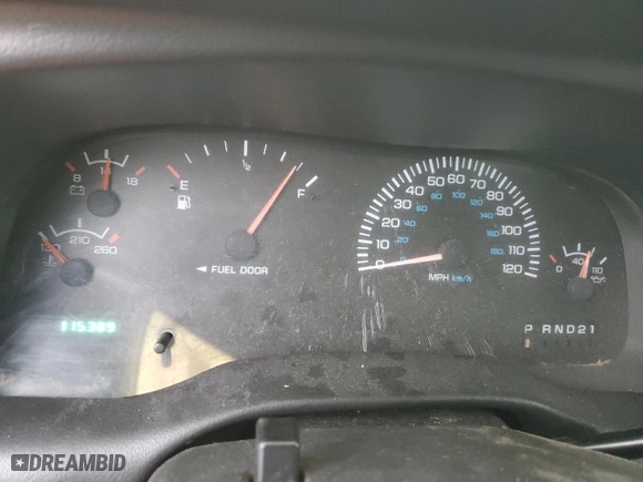 1999 Dodge Ram 1500 with VIN 1B7HC16YXXS294065, listed as a Copart auction lot 44400975 with 115,389 mi miles and Salvage Title. Bid and sale history available at carsss.com. Image 9.