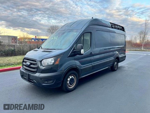 2020 Ford Transit Cargo with VIN 1FTBR3X86LKA18216, listed as a Copart auction lot 43860885 with 70,165 mi miles and Salvage Title. Bid and sale history available at carsss.com. Image 2.