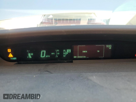 2010 Toyota Prius Four with VIN JTDKN3DU6A1109406, listed as a Copart auction lot 50160945 with 204,458 mi miles and Salvage Title. Bid and sale history available at DreamBid. Image 9.