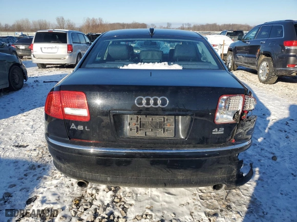 2004 Audi A8 L with VIN WAUML44E34N019816, listed as a Copart auction lot 41453115 with 221,869 mi miles and Clean Title. Bid and sale history available at carsss.com. Image 6.