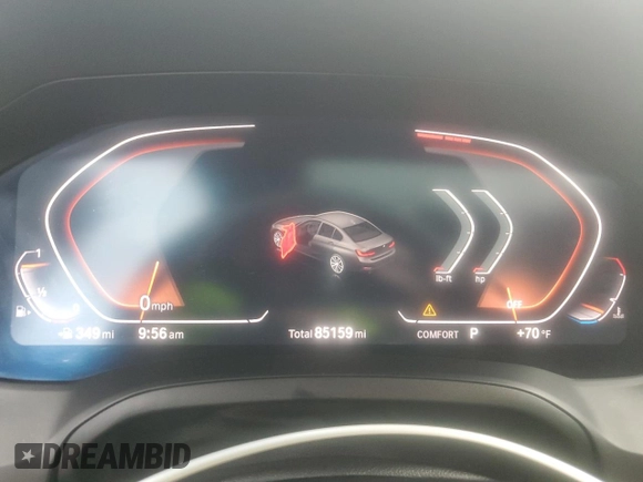 2019 BMW 3 Series 330i с VIN WBA5R1C57KFH11333, выставлен на аукционе Copart как лот 55434805 с пробегом 85 159 миль миль и Списание • Salvage title. История ставок и продаж доступна на DreamBid. Изображение 9.