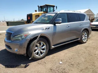 2012 Infiniti QX56 7-passenger z VIN JN8AZ2NE5C9021361, wystawiony jako Copart lot #61820475 z przebiegiem 190 218 mil mil oraz Czysty tytuł • Clean title. Historia ofert i sprzedaży dostępna na DreamBid. Obrazek 1.