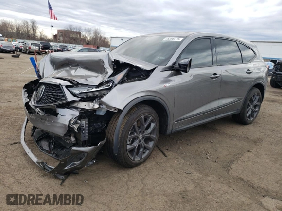 2024 Acura MDX w/A-Spec Package z VIN 5J8YE1H02RL016907, wystawiony jako Copart lot #48898775 z przebiegiem 24 992 mil mil oraz Szkoda całkowita • Salvage title. Historia ofert i sprzedaży dostępna na DreamBid. Obrazek 1.