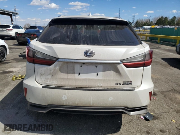 2017 Lexus RX with VIN 2T2BGMCA4HC011743, listed as a Copart auction lot 50624615 with 130,111 mi miles and Salvage Title. Bid and sale history available at carsss.com. Image 6.
