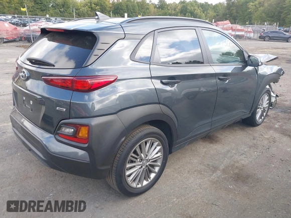 2021 Hyundai Kona SEL Plus with VIN KM8K6CAA4MU722212, listed as a IAAI auction lot 40393002 with 37,964 mi miles. Bid and sale history available at carsss.com. Image 4.