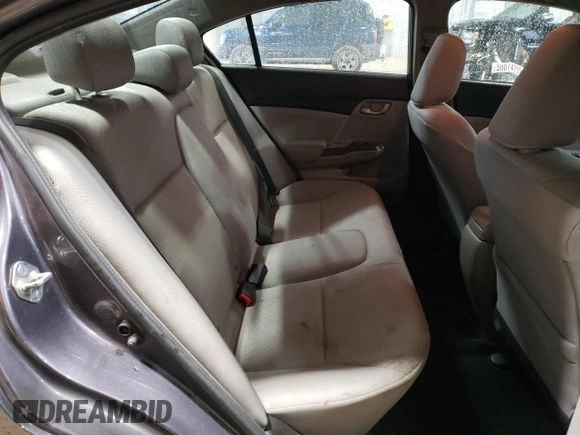 2015 Honda Civic Sedan LX with VIN 19XFB2E52FE023025, listed as a Copart auction lot 50225625 with 187,307 mi miles and Clean Title. Bid and sale history available at carsss.com. Image 10.