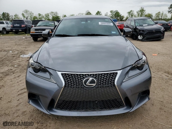 2015 Lexus IS 350 with VIN JTHBE1D21F5021347, listed as a Copart auction lot 50865885 with 151,773 mi miles and Salvage Title. Bid and sale history available at carsss.com. Image 5.