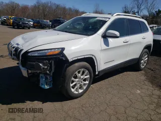 2018 Jeep Cherokee Latitude Plus with VIN 1C4PJMLB1JD601606, listed as a Copart auction lot 51214755 with 98,077 mi miles and Salvage Title. Bid and sale history available at DreamBid. Image 1.