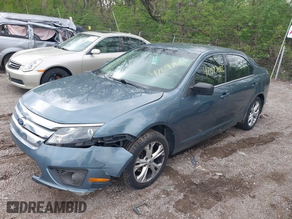 2012 Ford Fusion SE with VIN 3FAHP0HA1CR232712, listed as a IAAI auction lot 42097022 with 156,757 mi miles. Bid and sale history available at carsss.com. Image 2.