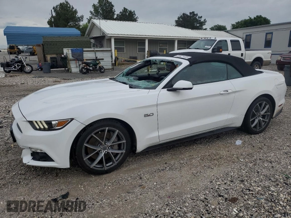 2016 Ford Mustang GT Premium z VIN 1FATP8FF0G5209048, wystawiony jako Copart lot #55021455 z przebiegiem 61 503 mil mil oraz Szkoda całkowita • Salvage title. Historia ofert i sprzedaży dostępna na DreamBid. Obrazek 1.