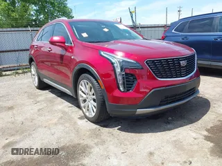 2019 Cadillac XT4 FWD Premium Luxury with VIN 1GYFZCR49KF207634, listed as a IAAI auction lot 42256021 with 67,481 mi miles and . Bid and sale history available at DreamBid. Image 1.