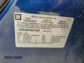 2010 Chevrolet Equinox LTZ with VIN 2CNFLGEY5A6274937, listed as a Copart auction lot 54868845 with 118,103 mi miles and Clean Title. Bid and sale history available at DreamBid. Image 12.