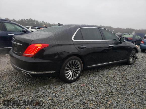 2018 Genesis G90 Premium z VIN KMHG34JA2JU041580, wystawiony jako Copart lot #83837604 z przebiegiem 67 258 mil mil oraz Szkody całkowita. Historia ofert i sprzedaży dostępna na DreamBid. Obrazek 3.
