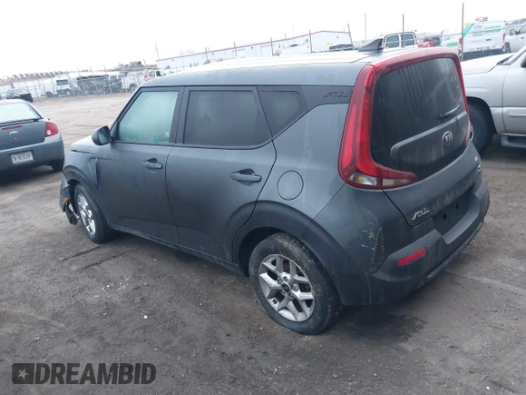2020 Kia Soul S with VIN KNDJ23AU3L7732782, listed as a IAAI auction lot 41217711 with 63,225 mi miles. Bid and sale history available at carsss.com. Image 3.