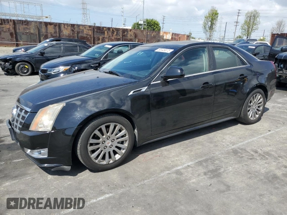 2012 Cadillac CTS Performance with VIN 1G6DK5E37C0158838, listed as a Copart auction lot 50449075 with 65,987 mi miles and Salvage Title. Bid and sale history available at DreamBid. Image 1.