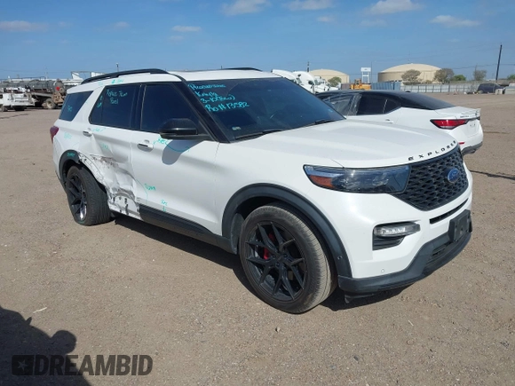 2021 Ford Explorer ST z VIN 1FM5K8GCXMGA81385, wystawiony jako IAAI lot #41828212 z przebiegiem 66 477 mil mil oraz . Historia ofert i sprzedaży dostępna na DreamBid. Obrazek 1.