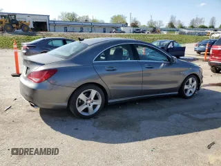 2015 Mercedes-Benz CLA 250 with VIN WDDSJ4EB0FN182842, listed as a Copart auction lot 51841195 with 14,190 mi miles and Clean Title. Bid and sale history available at DreamBid. Image 3.