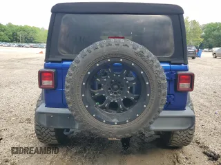 2018 Jeep Wrangler Unlimited Sport S with VIN 1C4HJXDG9JW290429, listed as a Copart auction lot 57270815 with 85,594 mi miles and Salvage title. Bid and sale history available at DreamBid. Image 6.
