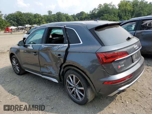 2023 Audi SQ5 Premium Plus with VIN WA1B4AFYXP2083588, listed as a Copart auction lot 63688874 with 16,405 mi miles and Salvage Title. Bid and sale history available at carsss.com. Image 2.