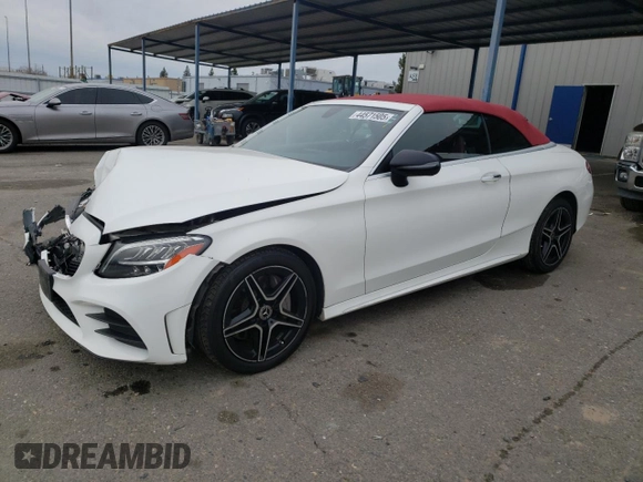 2020 Mercedes-Benz C 300 with VIN WDDWK8DB6LF937361, listed as a Copart auction lot 44571505 with 74,443 mi miles and Salvage Title. Bid and sale history available at DreamBid. Image 1.