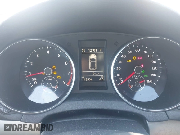 2013 Volkswagen Golf w/Conv & Sunroof z VIN WVWDB7AJ2DW138332, wystawiony jako IAAI lot #42039901 z przebiegiem 113 636 mil mil oraz . Historia ofert i sprzedaży dostępna na DreamBid. Obrazek 7.