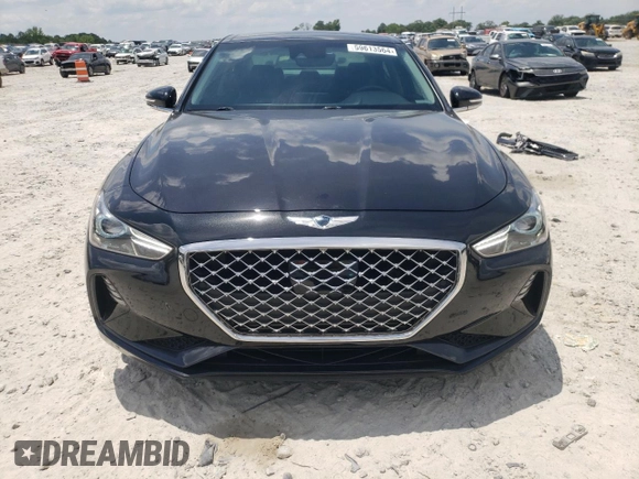 2021 Genesis G70 2.0T with VIN KMTG34LA7MU070211, listed as a Copart auction lot 59613564 with 18,062 mi miles and Salvage Title. Bid and sale history available at carsss.com. Image 5.