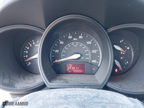 2016 Kia Rio LX with VIN KNADM4A33G6647339, listed as a IAAI auction lot 41964061 with 59,302 mi miles. Bid and sale history available at carsss.com. Image 7.