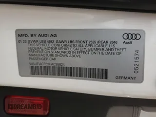 2023 Audi A5 Sportback S line Prestige with VIN WAUEACF52PA038824, listed as a Copart auction lot 66078773 with 6,679 mi miles. Bid and sale history available at carsss.com. Image 12.