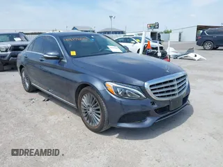2015 Mercedes-Benz C-Class C 300 with VIN 55SWF4JB4FU056399, listed as a IAAI auction lot 41917600 with 74,398 mi miles. Bid and sale history available at carsss.com. Image 1.