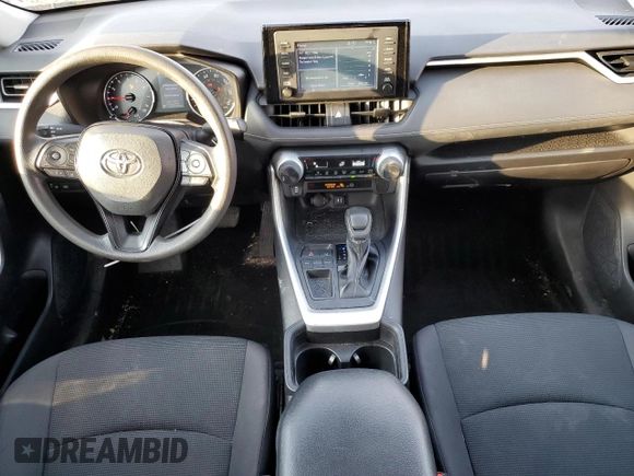 2019 Toyota RAV4 LE with VIN 2T3H1RFV2KW018702, listed as a Copart auction lot 46833775 with 107,186 mi miles and Salvage Title. Bid and sale history available at carsss.com. Image 8.