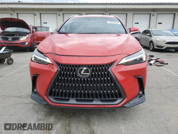 2023 Lexus NX 250 with VIN 2T2ADCEZ7PC002924, listed as a Copart auction lot 58352825 with 23,657 mi miles and Salvage title. Bid and sale history available at DreamBid. Image 5.