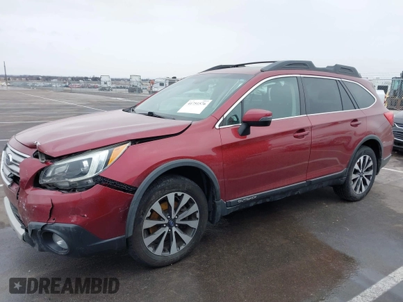 2015 Subaru Outback Limited with VIN 4S4BSBNC0F3316809, listed as a IAAI auction lot 41751576 with 120,788 mi miles and . Bid and sale history available at DreamBid. Image 14.